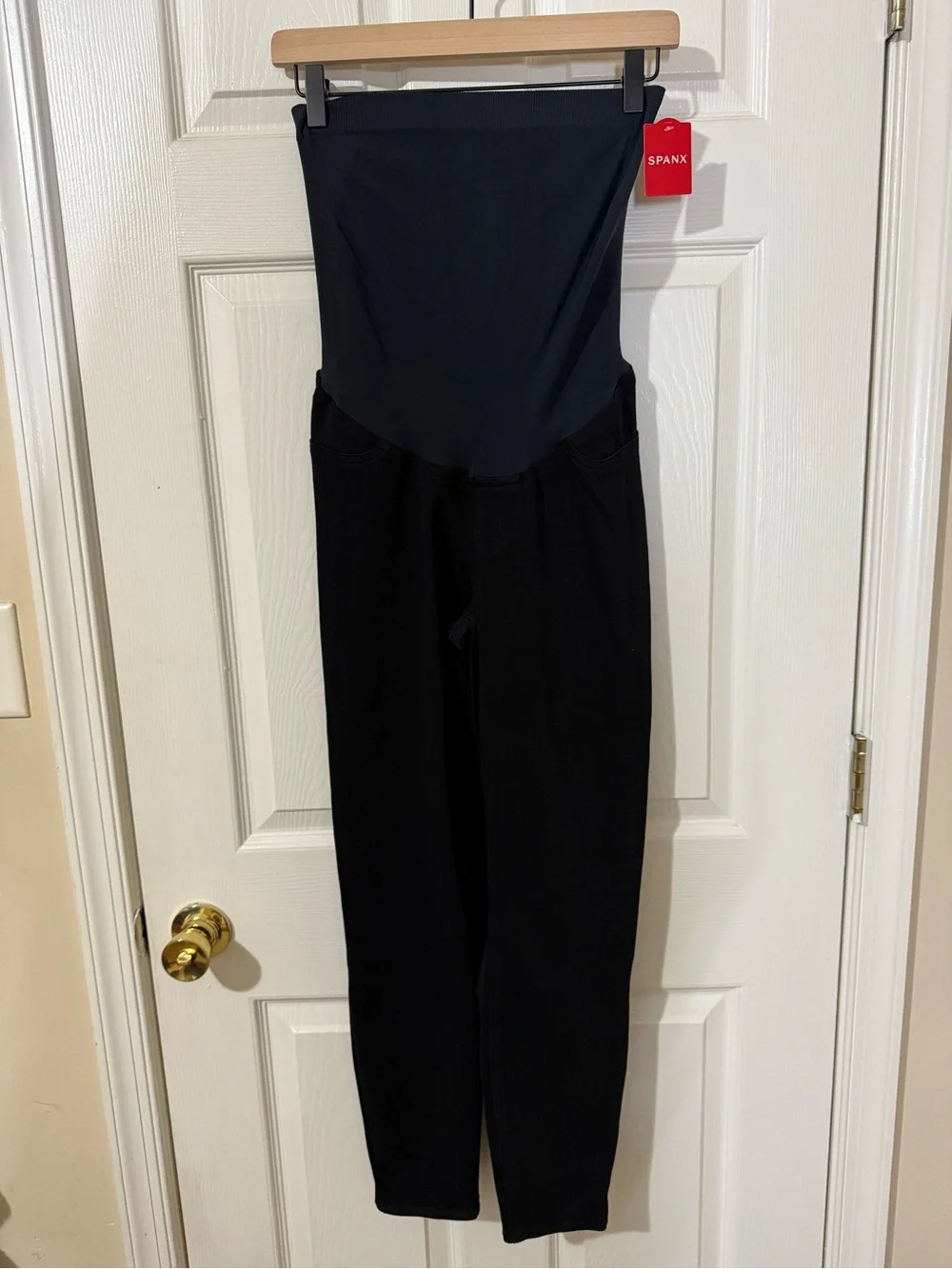 NWT Mama Maternity Jean-ish Ankle Leggings size Large